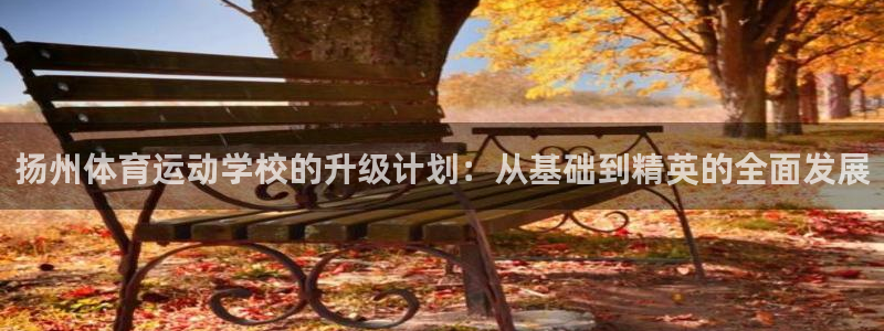 三亿体育网页版：扬州体育运动学校的升级计划：从基础到精英的全面发展